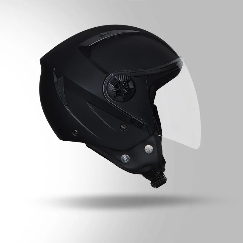GUB STUDDS Vogue ISI Certified Open Face Motorcycle Helmet for Men and Women with Clear Visor