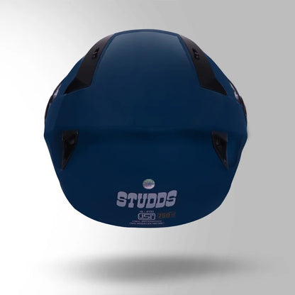 STUDDS Vogue ISI Certified Open Face Motorcycle Helmet for Men and Women with Clear Visor