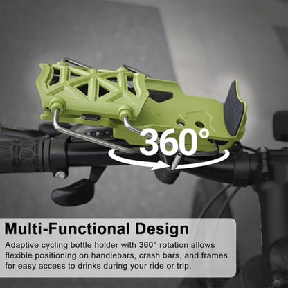 Motorcycle Bottle Holder – Silicone Adaptive Folding Cup Holder with 360° Rotatable Mount, Secure Fit for Bikes & Scooters