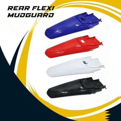 Rear Flexi Mudguard for Motorcycles – Universal Plastic Splash Guard, Protects from Mud & Water, Keeps Bike Clean, Easy Fit (Best Fit for Xpulse & Dirt Bikes)