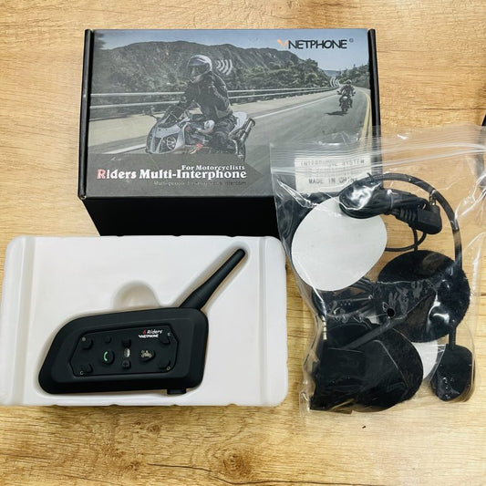 Original vnetphone V6 Motorcycle Helmet Bluetooth Intercom connect 6 people 2025 feet edition